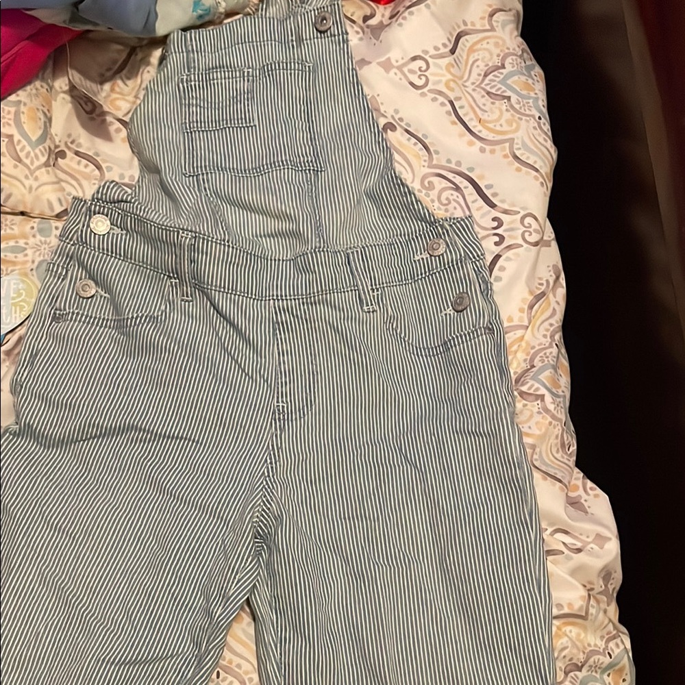 Jordache Black and White Overalls Classic Style
